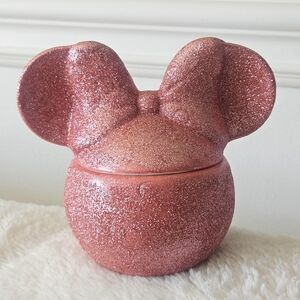 Disney Minnie Mouse Pink Glitter JAR